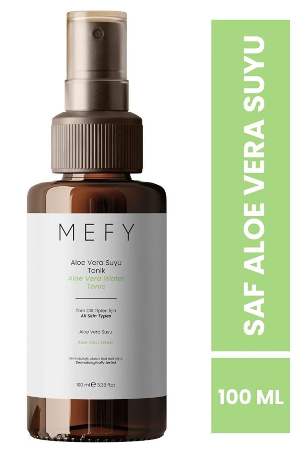 Mefy Saf ve Doğal Aloe Vera Suyu Özlü Nemlendirici Tonik 100 Ml 