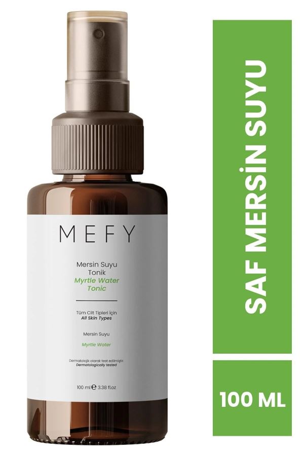 Mefy Saf ve Doğal Mersin Suyu Özlü Arındırıcı ve Yenileyici Tonik 100 Ml 