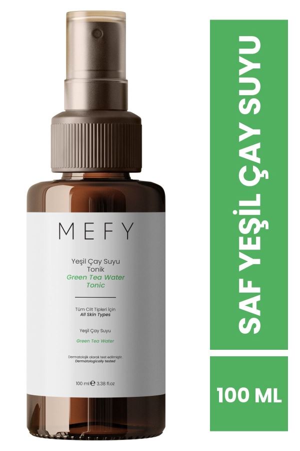 Mefy Saf Ve Doğal Yeşil Çay Suyu Özlü Tonlayıcı Ve Dengeleyici Tonik 100 ml 
