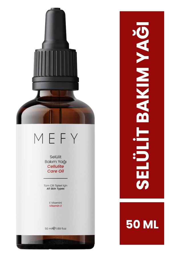 Mefy Selülit ve Çatlak Karşıtı Sıkılaştırıcı Bakım Yağı E Vitamini 50 ml 